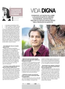 Entrevista na revista Versar sobre o bem-estar animal